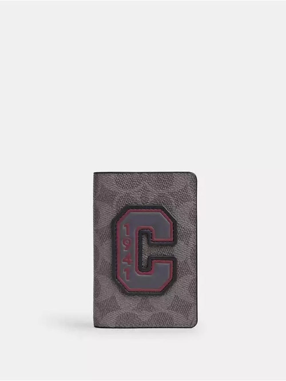 Coach 1941 Id Card Wallet In Signature Canvas With Patches NWOT